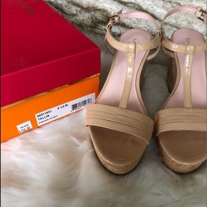 Kate spade cork platform/wedge sandals size 8.5